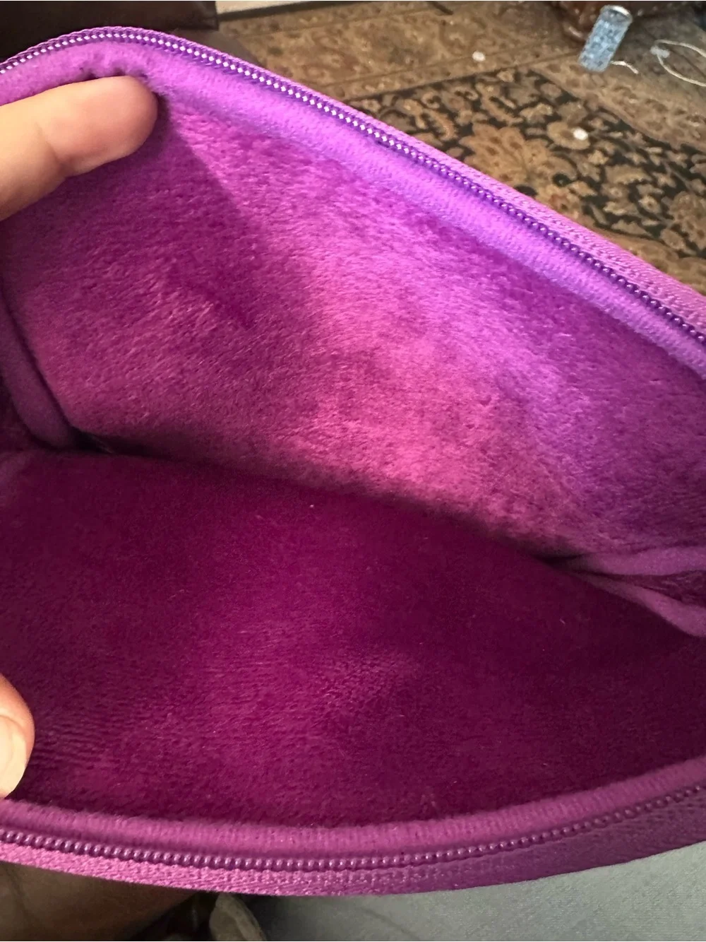 Marc by Marc Jacobs Embossed Purple Tablet Sleeve with Logo Plate